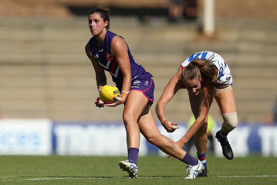 AFLW 2019 Round 05 - Fremantle v Western Bulldogs - Alex Williams,Fremantle,Fremantle Dockers,AFLW